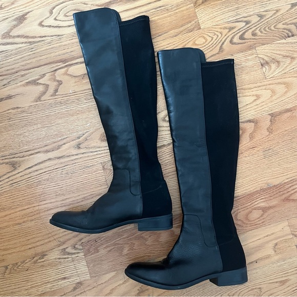 Clarks Knee High Leather Boots - Picture 1 of 4